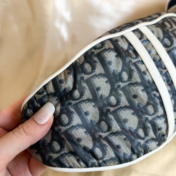 RARE Dior Trotter Bum Body Bag in Navy Blue - Picture 3 of 11